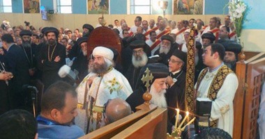مطرانية الأقباط الأرثوذكس بأسيوط تشهد حفل تجليس الأنبا يؤانس مطرانا لها