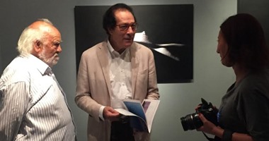 فاروق حسنى يشيد بمعرض رمسيس مرزوق بعد زيارته