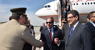 السيسى يصل موسكو للمشاركة فى احتفالات النصر