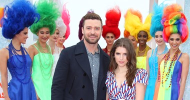 جاستين تيمبرليك وآنا كندريك يروجان لفيلم Trolls بمهرجان كان