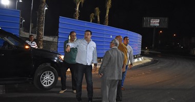 محافظ الفيوم يجرى جولة متابعة أعمال الإنارة والتطوير