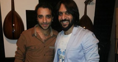 بالصور.. بهاء سلطان يسجل تتر مسلسل "الكيف"