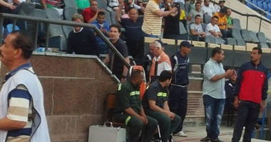 بالصور.. كوبر وجهاز المنتخب فى مباراة الزمالك والاتحاد السكندرى