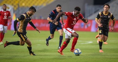 بالفيديو والصور..ايفونا يهدر أول فرص الأهلى أمام مرمى الانتاج الحربى فى الدقيقة الخامسة