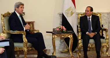 بالصور.. السيسي يستقبل وزير خارجية أمريكا للمرة الثانية فى أقل من شهر