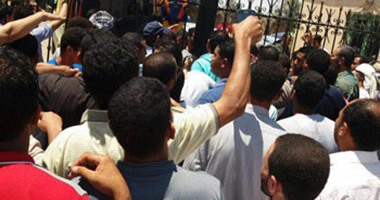 إضراب موظفى مستشفى الجامعة فى المنوفية للمطالبة بصرف الحوافز