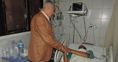 مدير أمن الغربية يزور ضباط وأفراد الشرطة بالمستشفيات