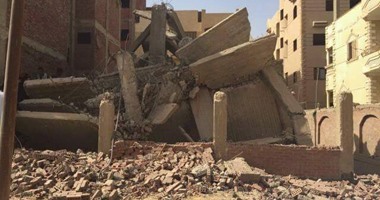 وصول 5 سيارات حماية مدنية لموقع انهيار عقار "جاردن سيتى"