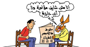 مؤامرة وراء سقوط طائرة مصرية تخفى على الحمير فقط بكاريكاتير"اليوم السابع"