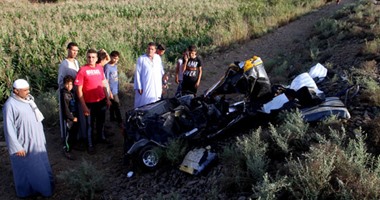 مصرع سائق توك توك أسفل سيارة نقل فى حادث تصادم بسبب الأمطار بالدقهلية 