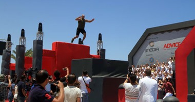 بالفيديو.. محمد السحرتى أول مصرى يتخطى المرحلة الأولى من ninja warrior