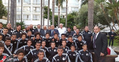 على عبد العال يستقبل بعثة منتخب مصر للناشئين بالمغرب
