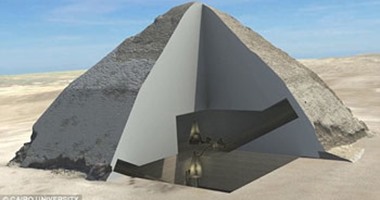 "ديلى ميل" تنشر أول صور 3D لهرم سنفرو المائل فى دهشور تكشف عن خباياه