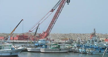 توقف حركة الملاحة بميناء البرلس ومياه البحر المتوسط لشدة الرياح 