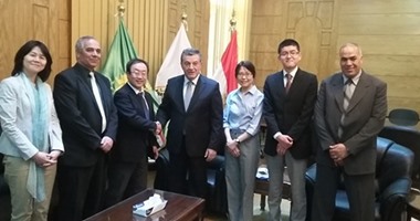 رئيس جامعة بنها يستقبل وفدا من الوكالة اليانية للتعاون الدولى