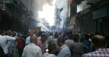 امتداد حريق عقار الأندلس بالعتبة إلى مصنع جلود