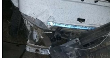 مصرع شخصين وإصابة أربعة فى حادث تصادم بالمنيا