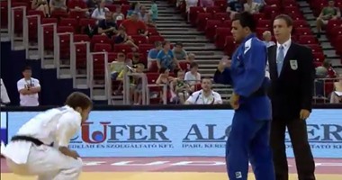محمد عبد الموجود لاعب الجودو يحقق ذهبية أفريقيا فى وزن تحت 66 كجم