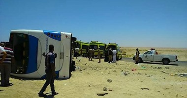 عمليات "جنوب سيناء": ارتفاع ضحايا انقلاب "أتوبيس نويبع" لـ8 وفيات وإصابة 42