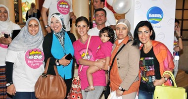 بالصور.. بنات بسمة وميرنا وليد مع ذوى الاحتياجات الخاصة فى Fun Day