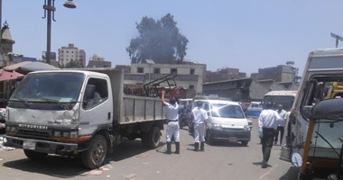 حملة لشرطة المرافق لإعادة الانضباط بميادين وشوارع الجيزة