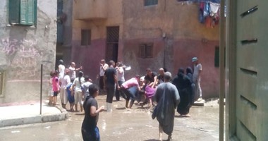 "واتس آب اليوم السابع": انفجار ماسورة مياه بحارة النديم فى روض الفرج