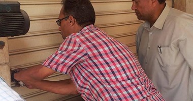 إغلاق كافتيريا بوسط الإسكندرية بسبب إشغالات الطريق