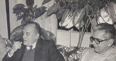 صورة نادرة.. المايسترو والثعلب والمستشار فى "ساعة صفا"
