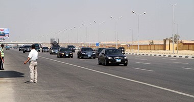 الرئيس السيسى يغادر مسجد المشير بعد تقديم واجب العزاء فى النائب العام