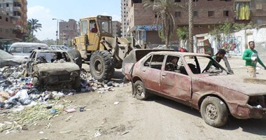أحياء القاهرة تشهد حملات رفع وإزالة السيارات المتهالكة