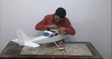 "واتس آب اليوم السابع": طالب هندسة بالشرقية يبتكر نموذجا لطائرة بدون طيار