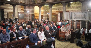 احتفالية دخول العائلة المقدسة لمصر بمقر كنيسة المغارة فى مصر القديمة