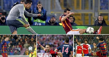 بالفيديو..  أفضل 11 هدف فى دوري أبطال أوروبا