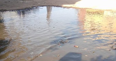 قرية البهى فى محافظة البحيرة تغرق فى مياه الصرف الصحى