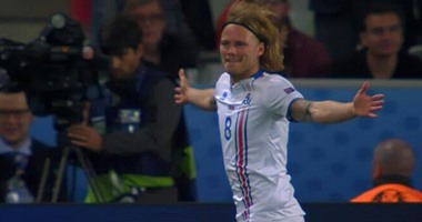 يورو 2016.. بيارناسون يسجل هدف أيسلندا الأول فى تاريخ البطولة أمام البرتغال
