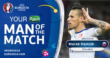 يورو 2016.. هامسيك أفضل لاعب فى مباراة سلوفاكيا وروسيا