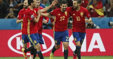 يورو 2016.. إسبانيا تمزق شباك الأتراك بثنائية فى الشوط الأول