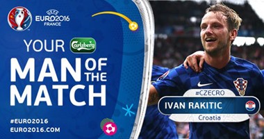 يورو 2016.. راكيتيش أفضل لاعب فى مباراة كرواتيا والتشيك