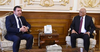 على عبد العال يستقبل سفير أذربيجان فى القاهرة بمجلس النواب