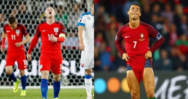 يورو 2016.. مواجهة محتملة بين إنجلترا والبرتغال فى ثمن النهائى