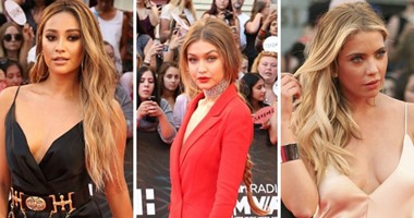 بالصور.. تسريحات شعر آشلى بونسن وجى جى حديد الأفضل فى iHeartRadio