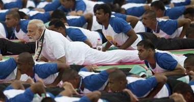 رئيس وزراء الهند يشارك الملايين فى الاحتفال باليوم العالمى لليوجا