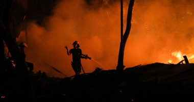 حريق هائل فى مدينة السينما بشارع الهرم