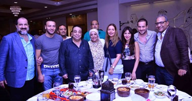 ليلى علوى وخالد الصاوى ونجوم الفن فى حفل إفطار المنتج ممدوح شاهين