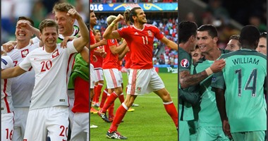 يورو 2016.. حصاد اليوم الأول من دور الـ16.. أول ظهور لبولندا وويلز فى ربع النهائى.. بيل يواصل قيادة بلاده لكتابة التاريخ.. تأهل قاتل للبرتغال.. شاكيرى يوقع على أجمل الأهداف.. ودموع مودريتش الأبرز