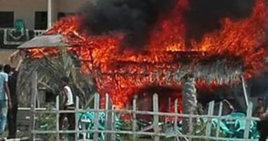 السيطرة على حريقين بسيارتين وكمية من البوص بجوار وحدة صحية فى المنوفية