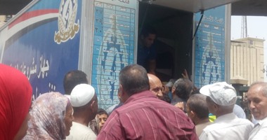 "أمن دمياط" يفتتح منفذا لتوفير السلع الغذائية بأسعار مخفضة لأهالى السرو