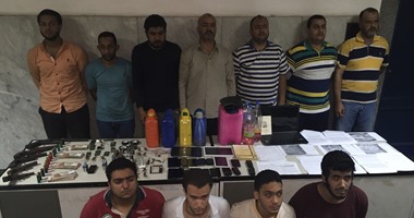 بالصور.. ضبط خلية إرهابية من 13 فردا تخصصوا فى حرق المواصلات العامة