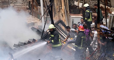 إخماد حريق بمحل مواد غذائية بمنطقة الحوامدية بدون أصابات