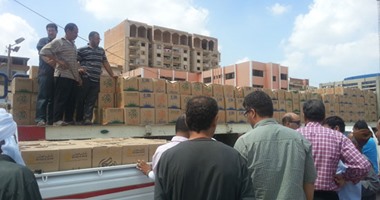جهاز المخابرات يوزع 5 آلاف كرتونة رمضانية بالمنوفية
